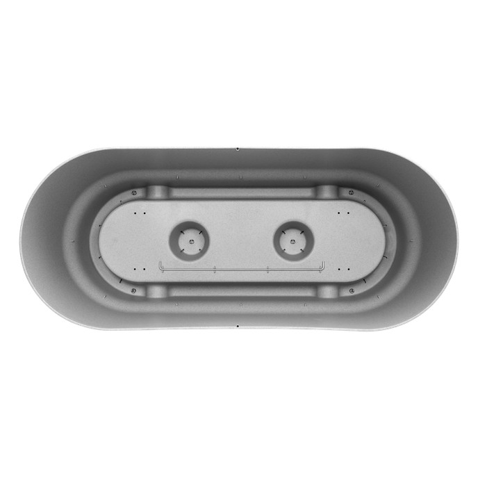 greenville pflanzgefäß 80cm rollen living beton